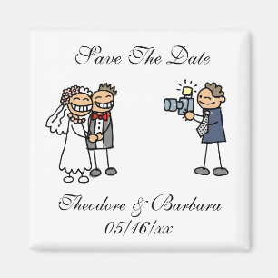 Wedding Photography Session Save The Dates Magnets