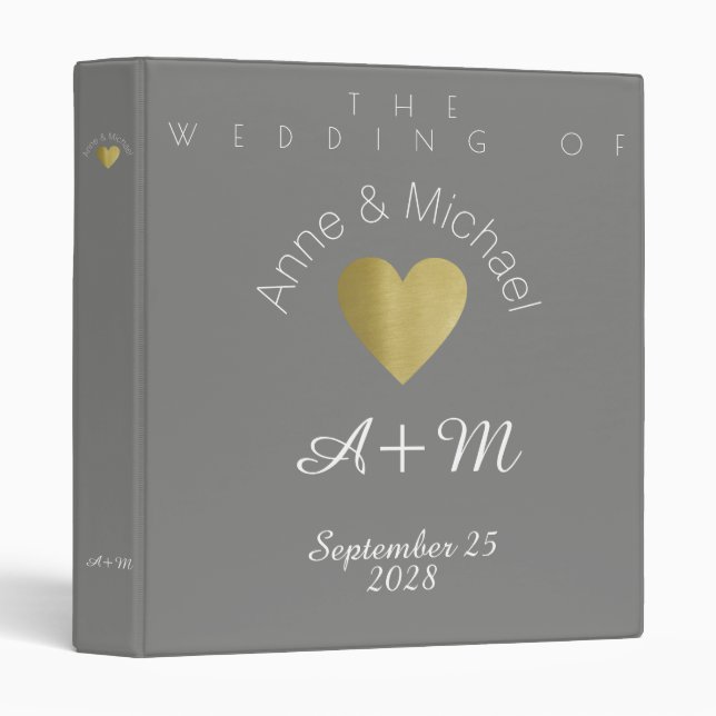 wedding photos binder (Front/Spine)