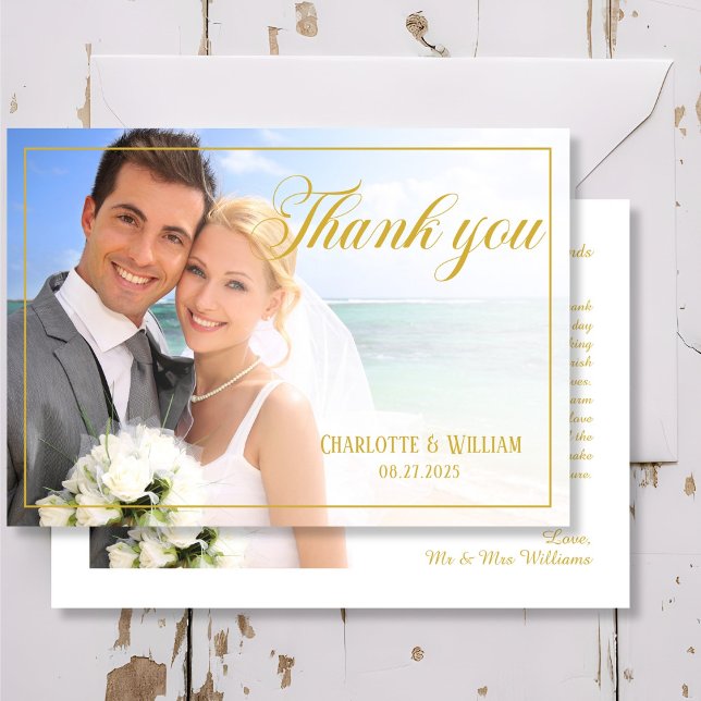 Wedding Photos Script Thank you Card (Creator Uploaded)