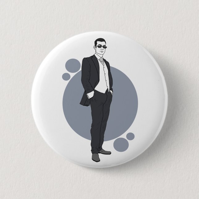 Wedding pin badge (Front)