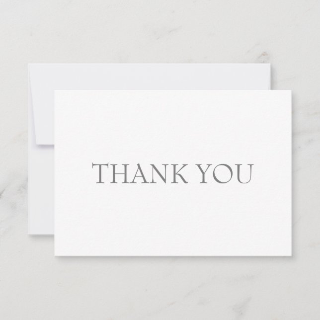 Wedding Pine Bough Custom Thank You Card (Front)