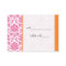 Wedding Pink and Orange Damask Table Place Card