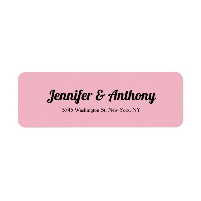 Wedding Pink Professional Bold Creative Elegant (Front)