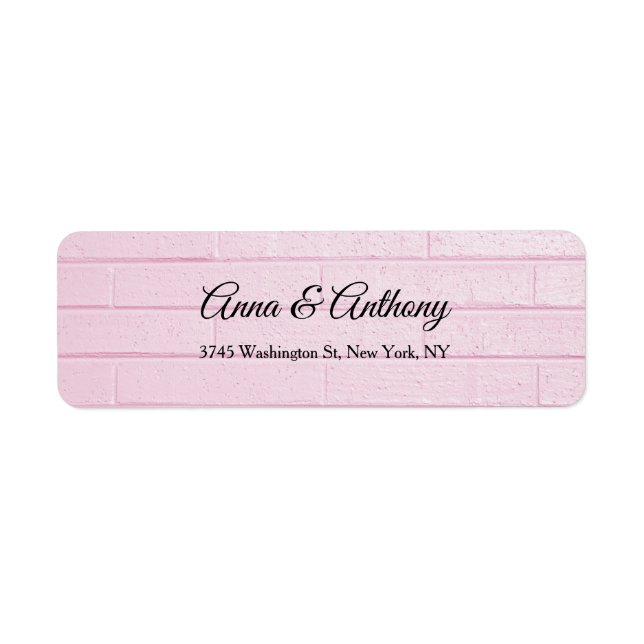 Wedding Pink Professional Creative Elegant Plain (Front)