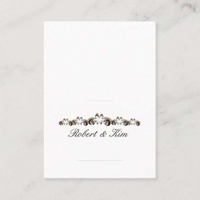 Wedding Place Card 2 1/2 x 3 1/2 - Customized (Front)