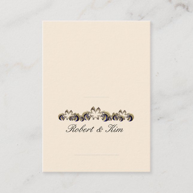 Wedding Place Card 2 1/2 x 3 1/2 - Customized (Front)