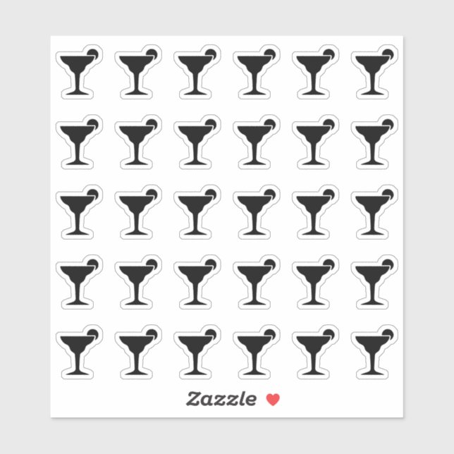 Wedding Place Card Bar Menu Coctail Drink Choice (Sheet)