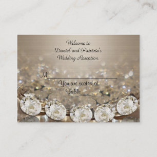 Wedding Place cards Diamonds