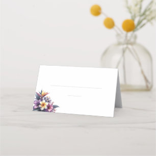 Wedding Place cards-Tropical Floral- Card
