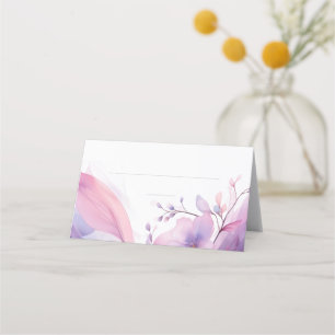 Wedding Place cards-Watercolor Cherry Blossoms Card