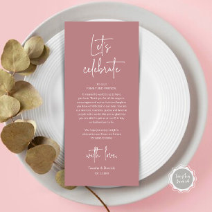 Wedding Place Setting Dinner Party Thank You Card