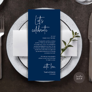 Wedding Place Setting Dinner Party Thank You Card