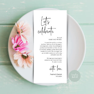 Wedding Place Setting Dinner Party Thank You Card