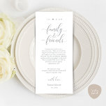 Wedding Place Setting Thank You Modern Classy Card<br><div class="desc">Share the love and show your appreciation to your guests, when they sit down at their seat and read this personalised charming thank you place card. It's a wonderful way to kick off your special day celebration! This card is sure to set the tone for an unforgettable event. The thank...</div>
