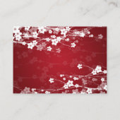 Wedding Placecards Cherry Blossom Red (Back)