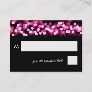 Wedding Placecards Pink Hollywood Glam