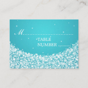 Wedding Placecards Star Sparkle Blue