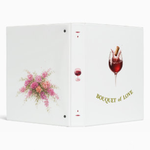 Wedding  Planer Elegant  Wine Glass Party  Binder