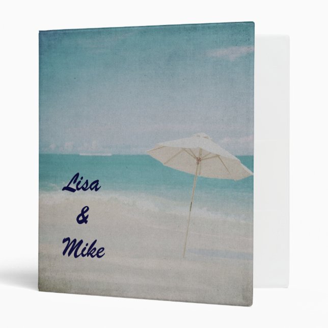 Wedding Planner beach Binder (Front/Inside)