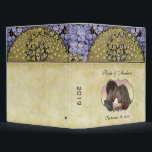 Wedding Planner Binder Vinyard Love Bird Peacocks<br><div class="desc">Vineyard Art Nouveau Peacocks Grapevine Purple Grapes with Gold Swirls Weddings</div>