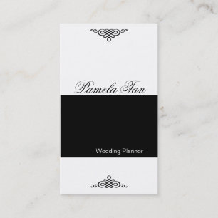 Wedding planner blanc noir de BW 10 de carte de