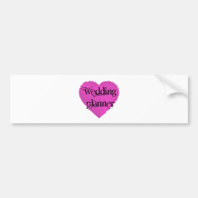 Wedding Planner Bumper Sticker (Front)
