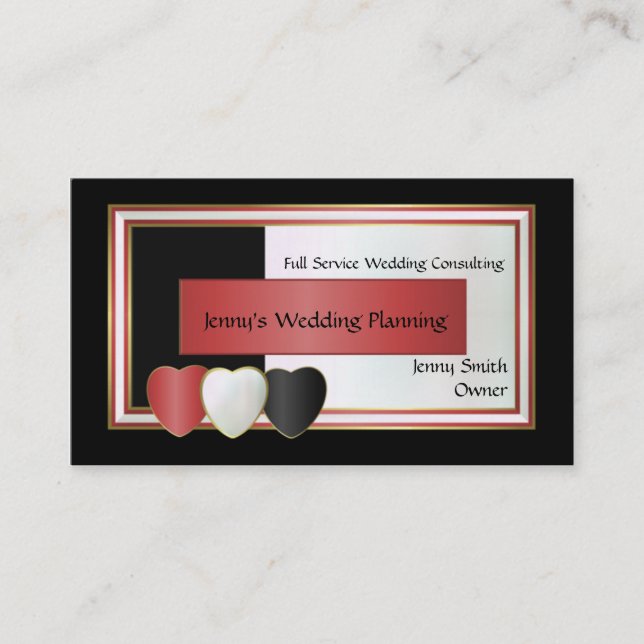 Wedding Planner Business Card (Front)