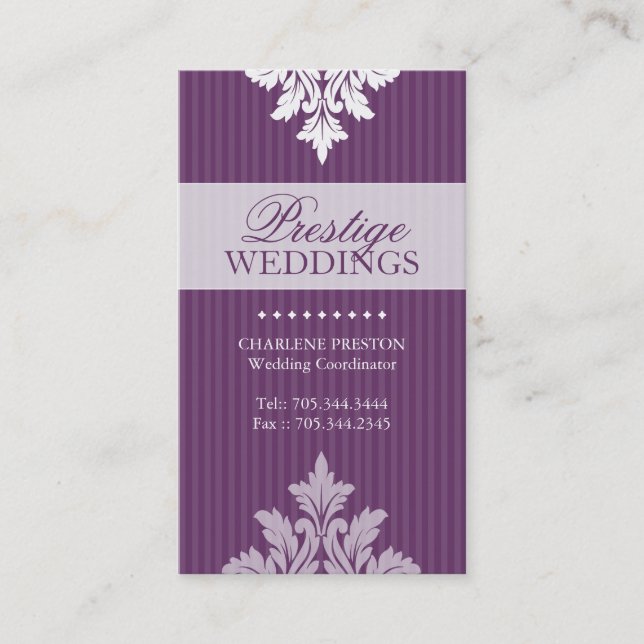 WEDDING PLANNER BUSINESS CARD (Front)