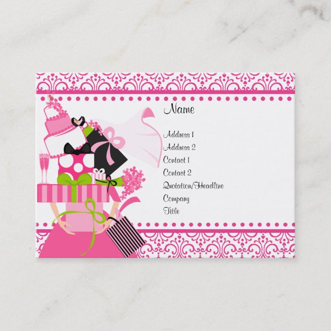 Wedding Planner Business Card (Front)