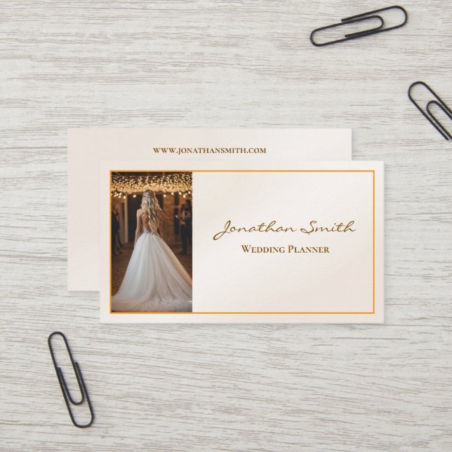 Wedding Planner Business Card (Front/Back In Situ)