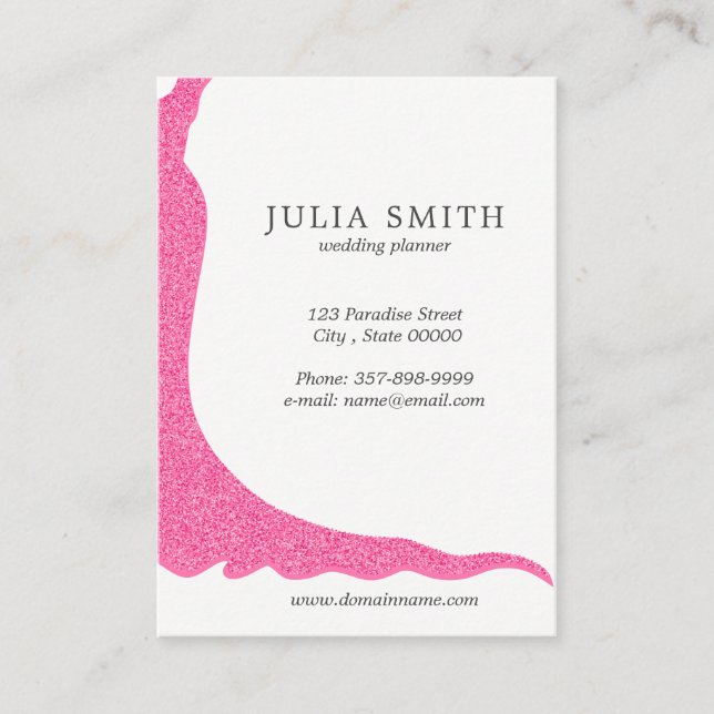 Wedding planner business card (Front)