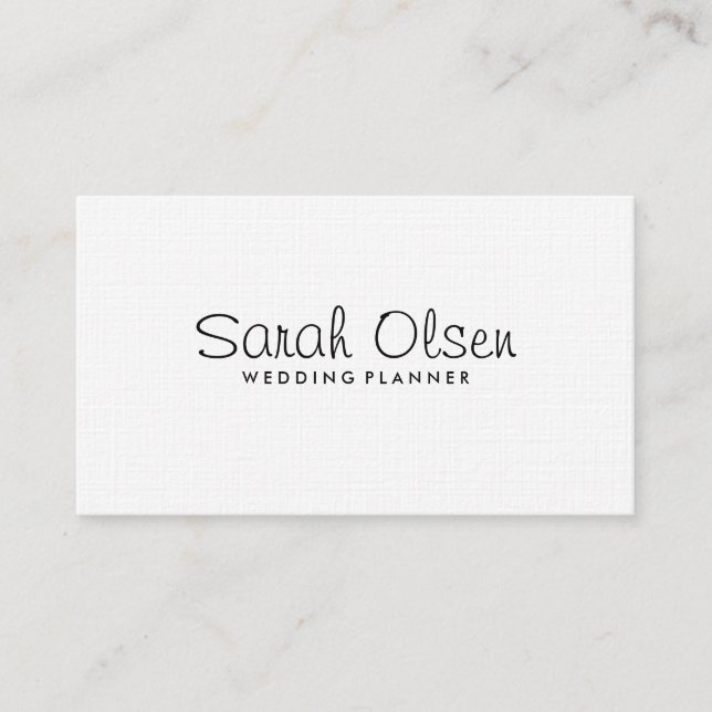 Wedding Planner - Business Cards (Front)