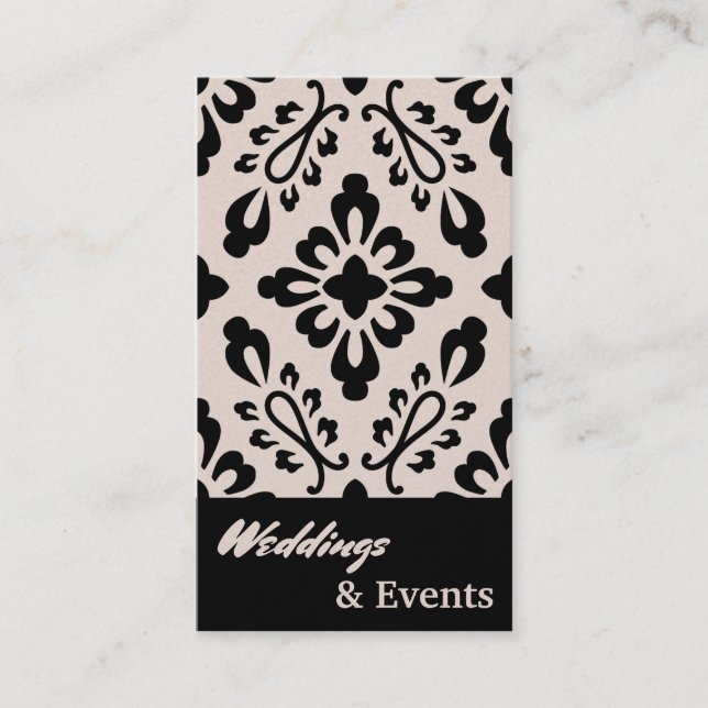 Wedding Planner. Catering. Wedding Supplies Business Card (Front)