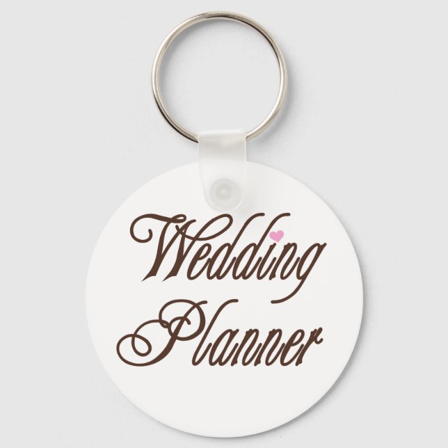 Wedding Planner Classy Browns Keychain (Front)