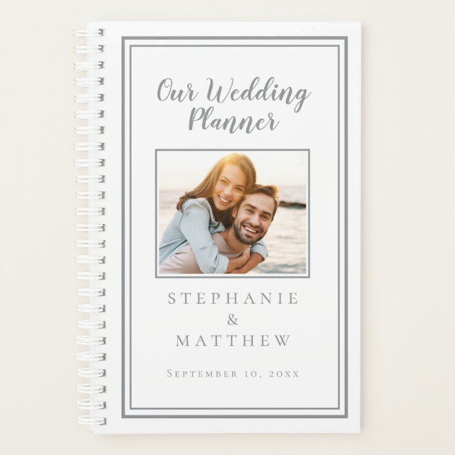 Wedding Planner Custom Photo Ultimate Grey & White (Front)