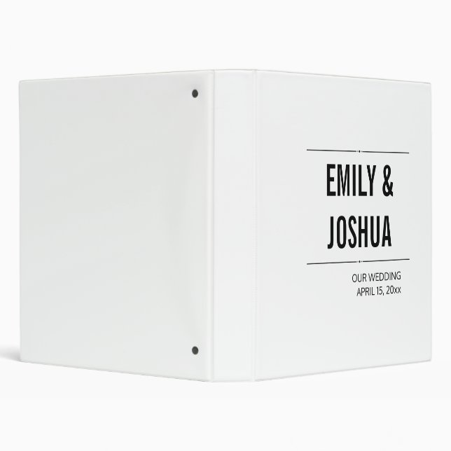 Wedding planner custom template album binder (Background)