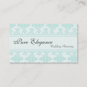 Wedding planner Damask Filigree Carte de visite
