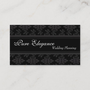 Wedding planner Damask Filigree Carte de visite