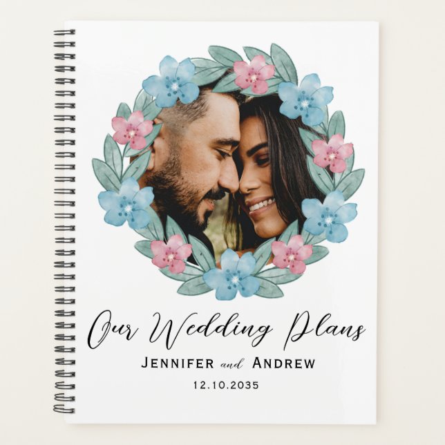 Wedding planner de courroie et de calligraphie flo (Devant)