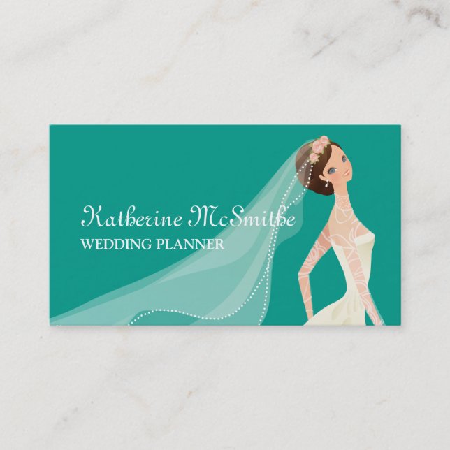 Wedding Planner Elegant Modern Chic Business Card (Front)