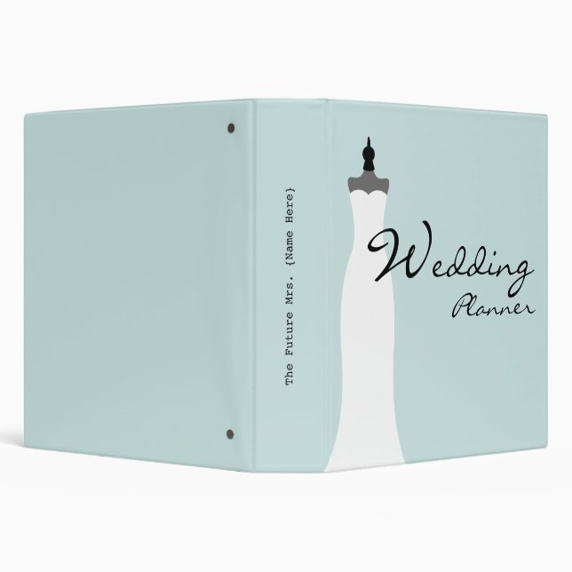 Wedding Planner - Fitted Strapless Wedding Dress Binder (Background)