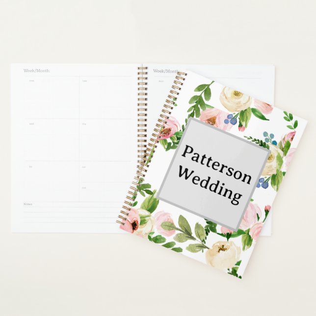 Wedding planner floral de printemps (Devant avec enveloppe)