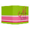 Wedding Planner Monogram Date & Names Pink Green