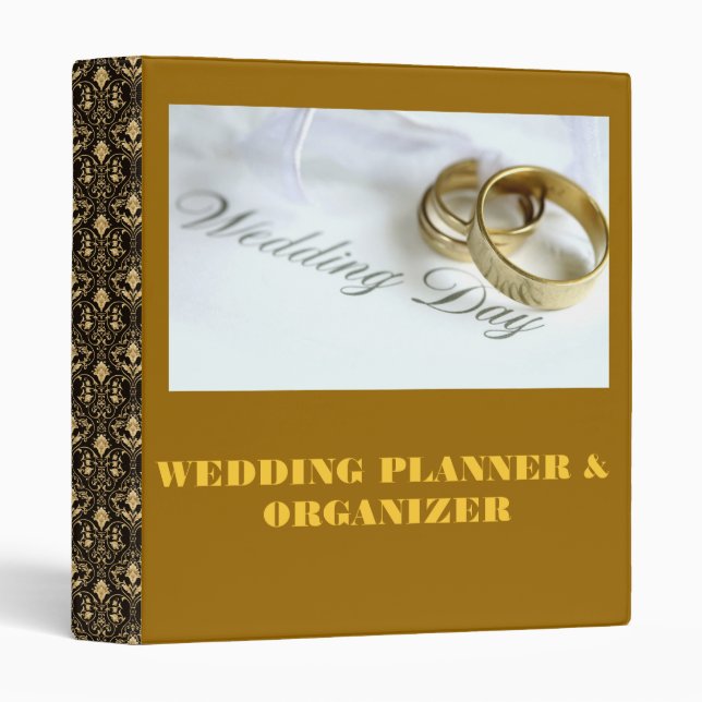 WEDDING PLANNER & ORGANIZER BINDER (Front/Spine)