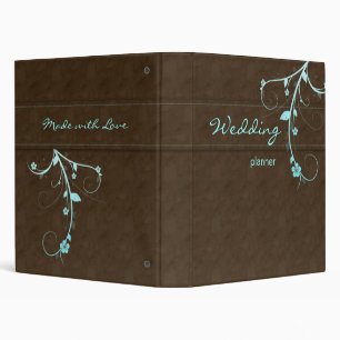 Wedding Planner Photo Binder Organizer Brown