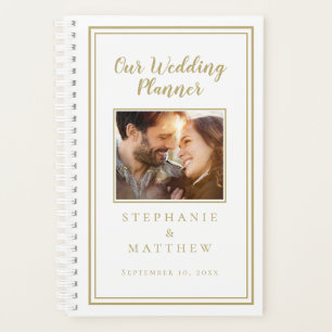 Wedding planner Photo personnalisée Elegant Or & B