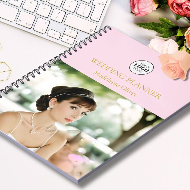 Wedding Planner  Photo Pink QR Code Notebook (Creator Uploaded)
