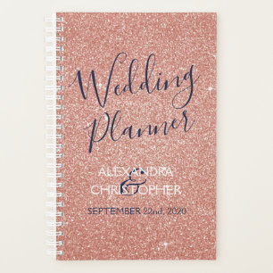 Wedding Planner Pink - Rose Gold Sparkle Glitter