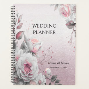 Wedding planner rose blanc