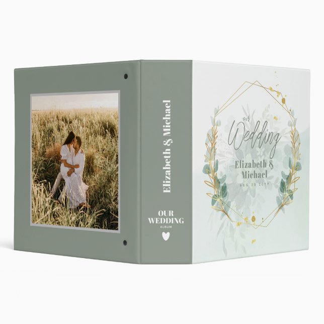 Wedding Planner to Match Eucalyptus Greenery Theme Binder (Background)